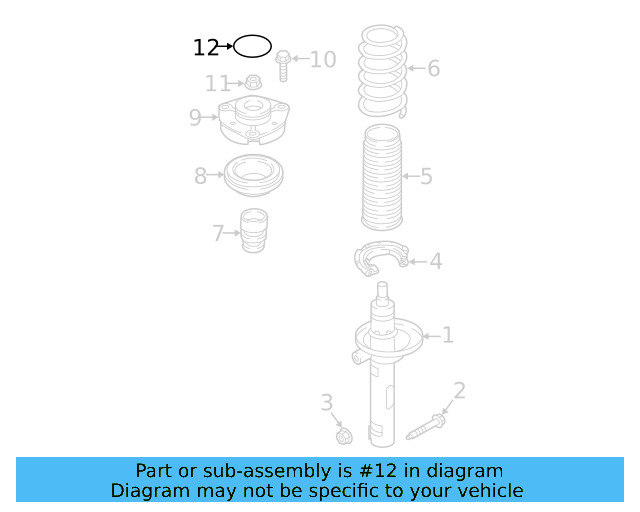 Strut Mount Cap 6Q0-412-359 - View 6
