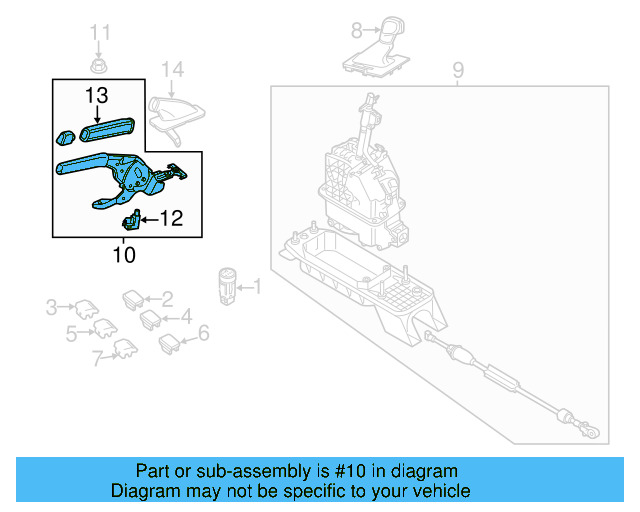 Parking Brake Control 561-711-303-AF-MNZ - View 7