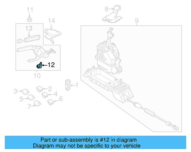 Park Brake Warning Switch 1J0-947-561-C - View 40
