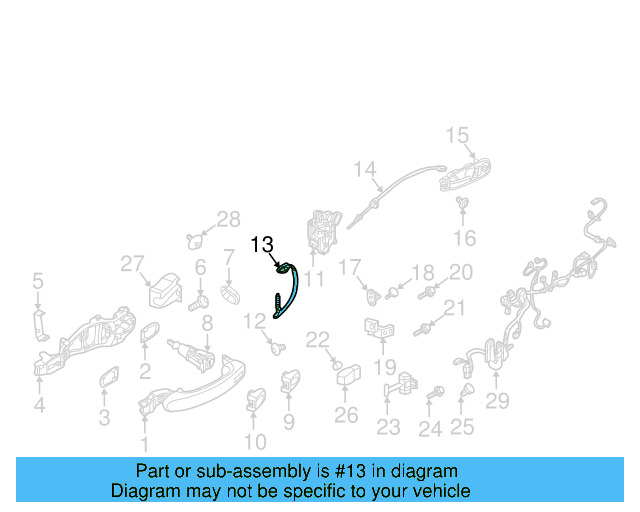 Lock Cable 5C5-837-085-C - View 3