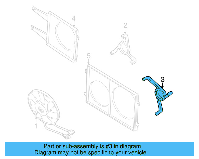 Engine Cooling Fan Motor Bracket 1J0-121-206-G-B41 - View 14