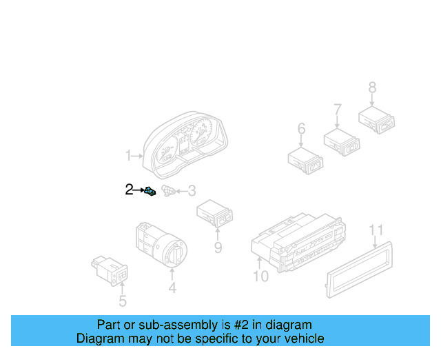 Ambient Air Temperature Sensor 1J0-919-379 - View 5