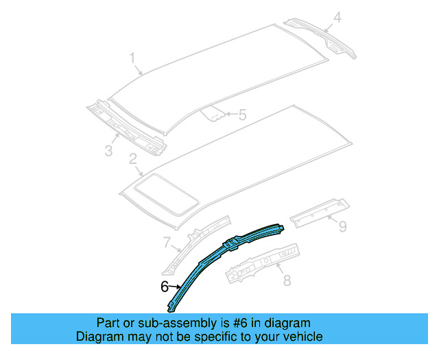 Roof Rail 3C9-809-437