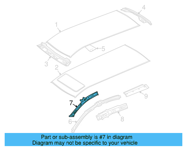 Rail Reinforced 3C9-810-412 - View 4