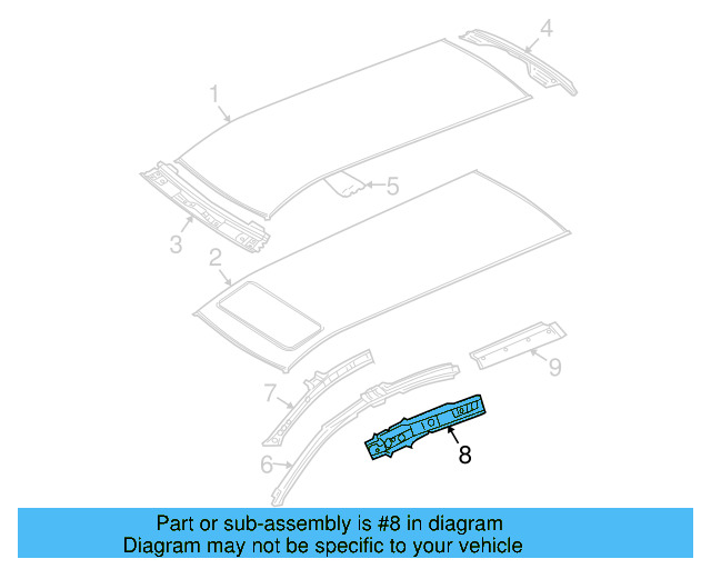 Rail Reinforced 3C9-810-500 - View 5