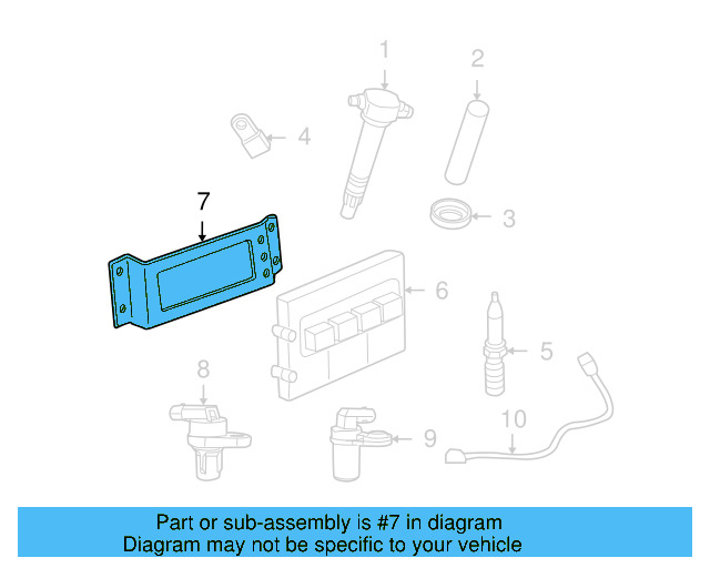ECM Mount Bracket 7B0-906-214-A - View 9