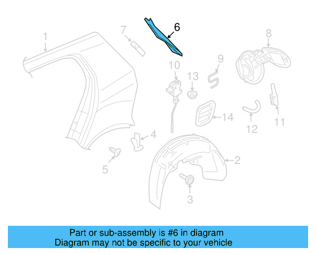 Fender Liner Retainer Nut N-908-338-01 - View 15