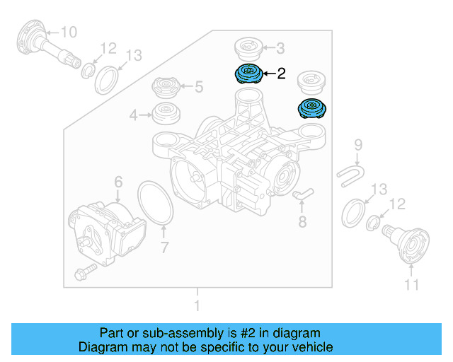 Rear Mount Rear Bushing 1K0-599-438-A - View 13