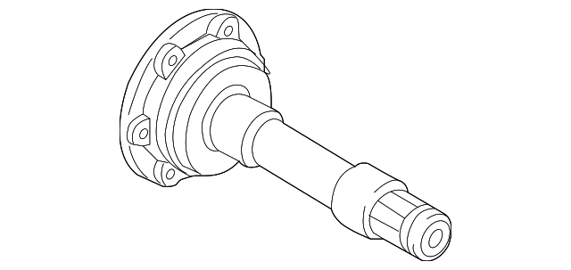 Stub Shaft 02D-525-356 - View 2