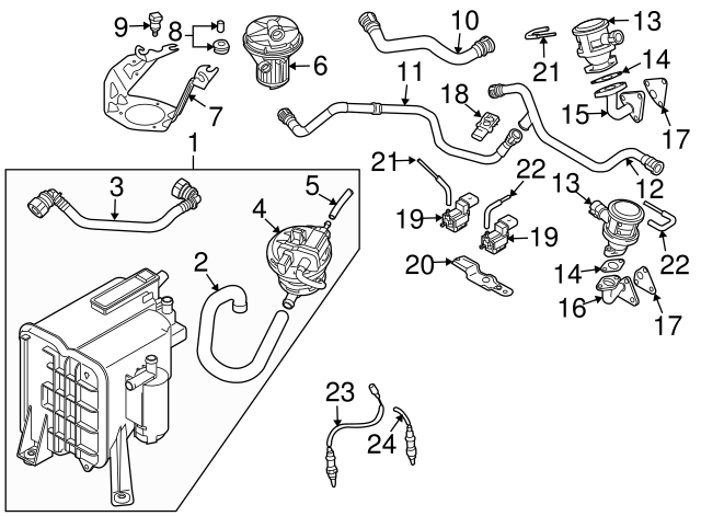 Vapor Canister Purge Solenoid 037-906-283-C