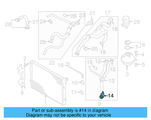 Lower Coupling 3C0-122-291-C - View 11