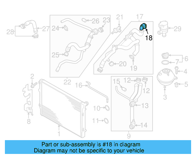 Hose & Tube Assembly Coupling 1K0-122-291-J - View 37