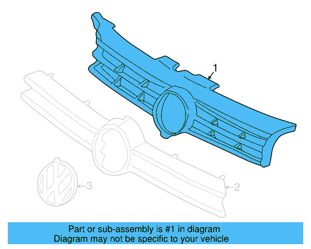 Grille 1E0-853-655-A-01C - View 4