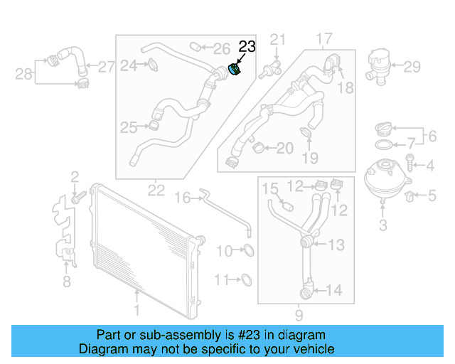 Hose Assembly Coupling 1K0-122-291-AL - View 3