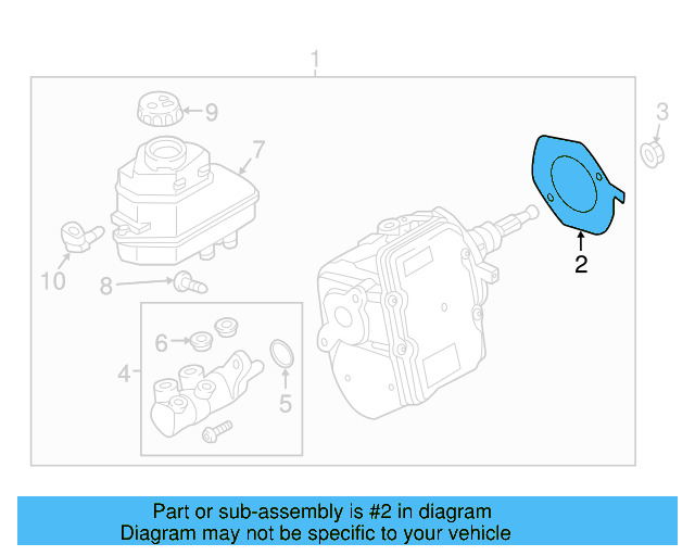 Booster Assembly Gasket 12E-612-161 - View 3