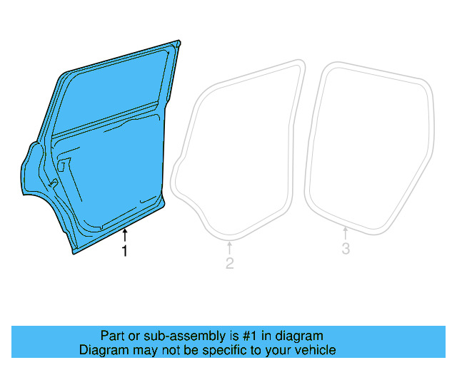 Door Shell 3CN-833-055-J - View 2