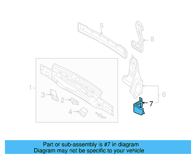 Retaining Bracket 1K6-809-236-A - View 3
