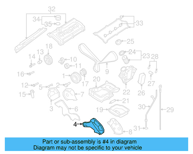 Outer Timing Cover 077-109-123-F