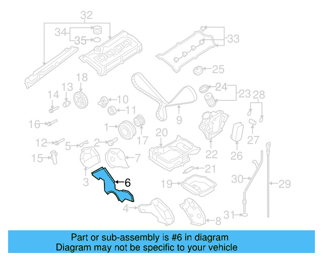 Timing Cover 077-109-194-A - View 5