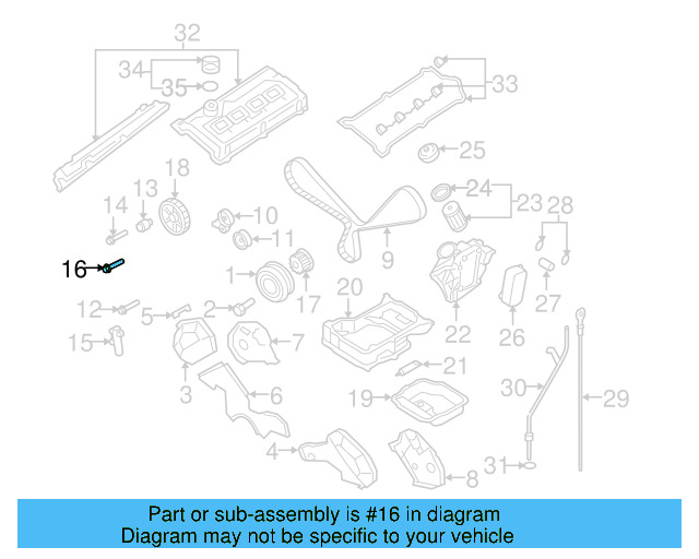 Idler Pulley Bolt N-107-058-01 - View 8