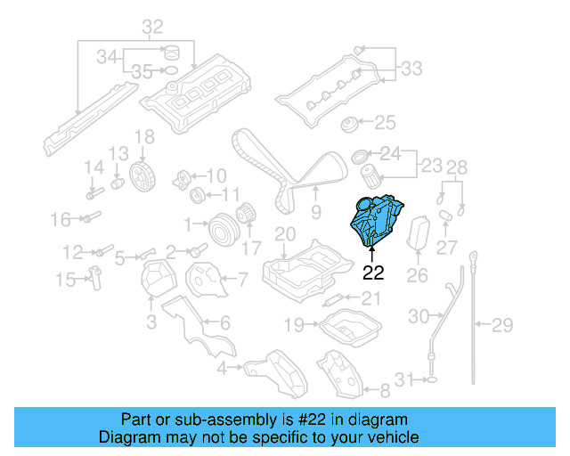 Oil Filter Housing 077-115-401-AC