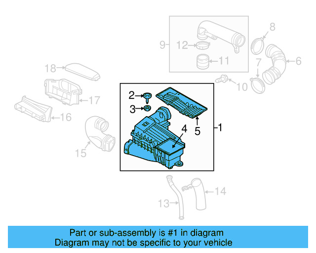 Air Cleaner Assembly 5C0-129-601-E - View 6