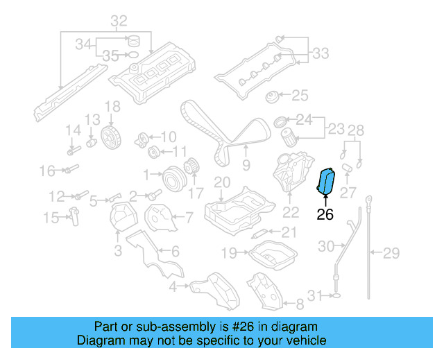 Oil Cooler 077-117-021-Q - View 3