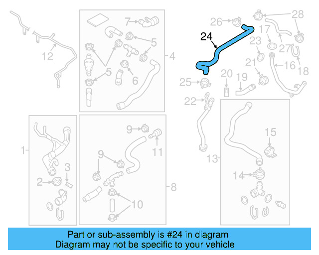 Reservoir Hose 5C0-121-109-B - View 20