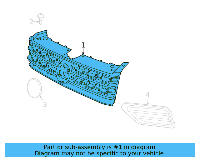 Grille Assembly 3CN-853-651-A-RYP - View 15