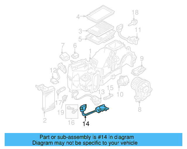 HVAC Air Inlet Door Actuator 1J1-907-511-D - View 15