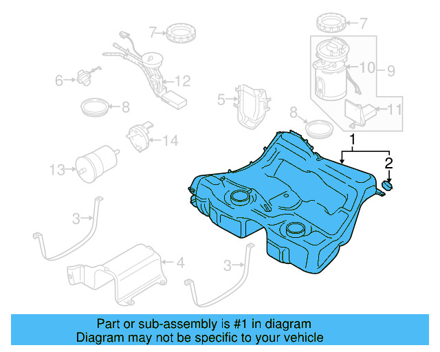 Fuel Tank 1J0-201-060-DF - View 11