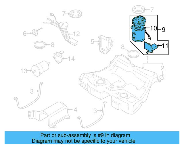 Fuel Pump Assembly 8L9-919-051-G - View 7