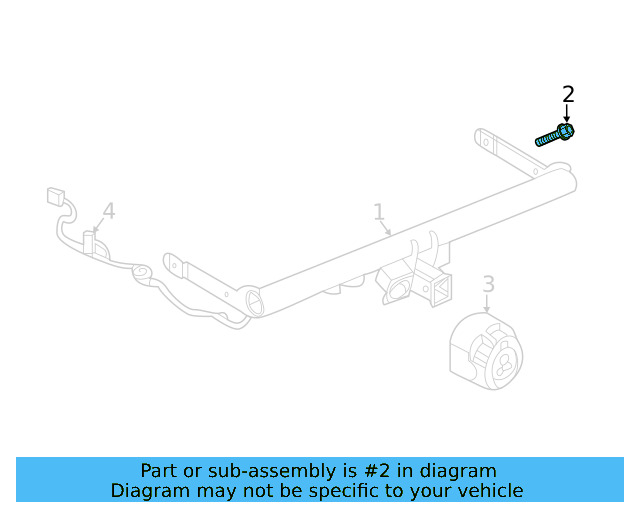 Trailer Hitch Bolt N-911-489-01 - View 4