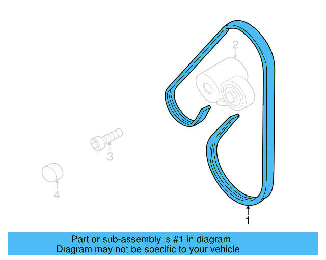 Serpentine Belt 078-903-137-BC - View 4