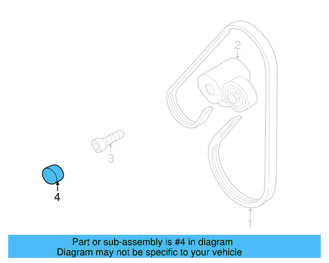 Belt Tensioner Cap 078-903-343 - View 5