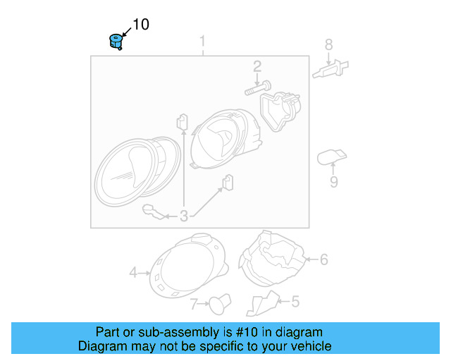 Adjuster 1C0-857-049-B - View 6
