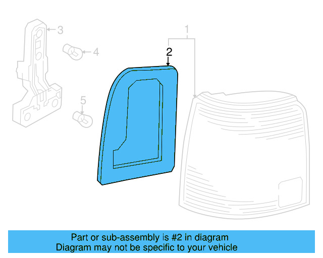 Tail Lamp Assembly Gasket 3B5-945-191 - View 4