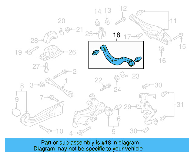Upper Control Arm 5QM-505-323 - View 11