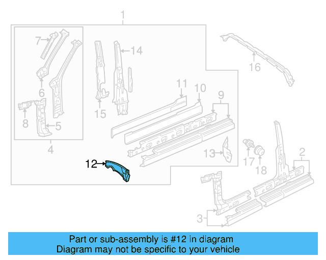 Lock Pillar 1E0-809-224 - View 3