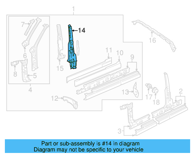 Lock Pillar 1E0-809-221 - View 4