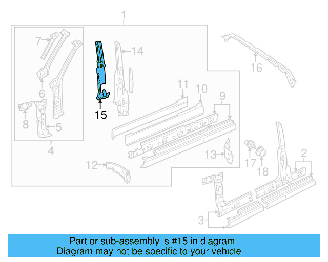 Lock Pillar 1E0-809-223