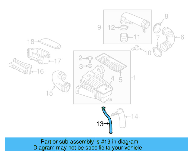Drain Tube 1K0-129-637-D - View 17