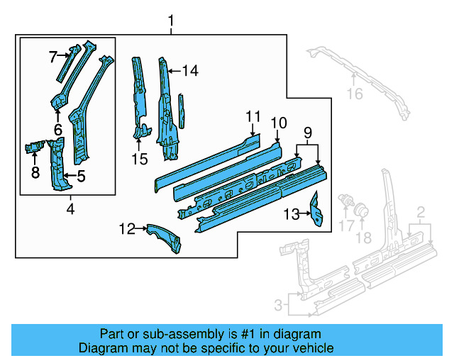 Inner Pillar 1E0-809-673-A