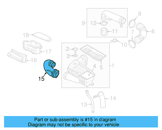 Air Duct 5C0-129-618-C - View 13
