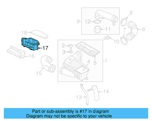 Inlet Connector 1K0-805-962-G-9B9 - View 12