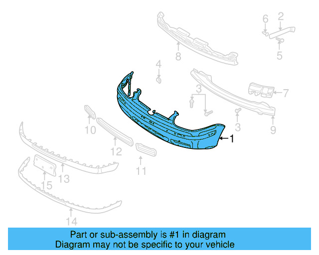 Bumper Cover (Unpainted) 1j5807217jgru - View 3
