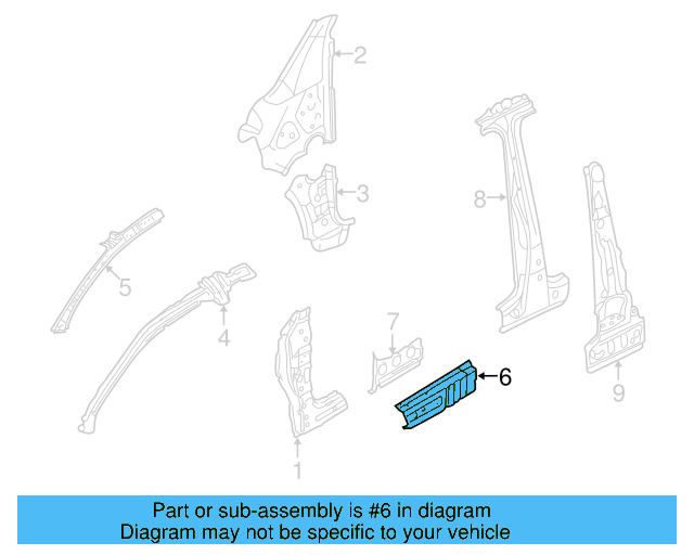 Rocker Reinforced 1K3-810-608-A - View 16
