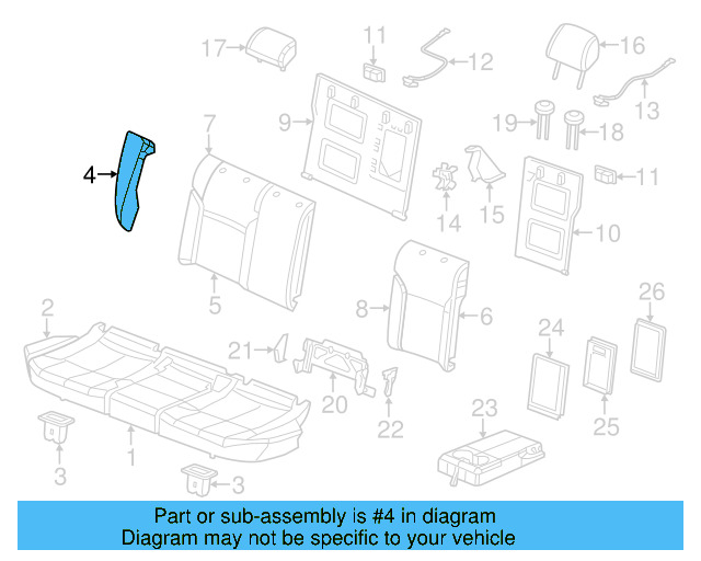 Seat Back Cover 5C6-885-805-K-WLW - View 5