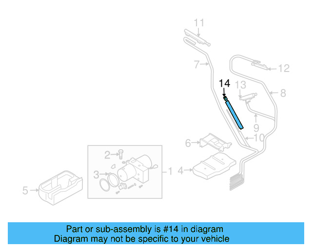 Hydraulic Cylinder 1Q0-871-795-A - View 7
