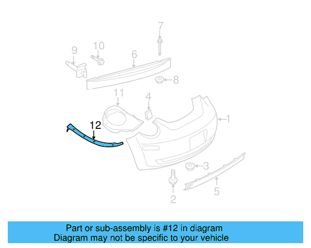 Bumper Protection Pad 1C0-807-637-B - View 6
